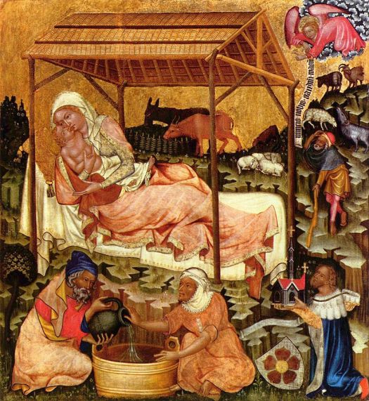 Boże Narodzenie, Mistrz z Wyższego Brodu (prawdopodobnie z zakonu Cystersów), ok. 1350